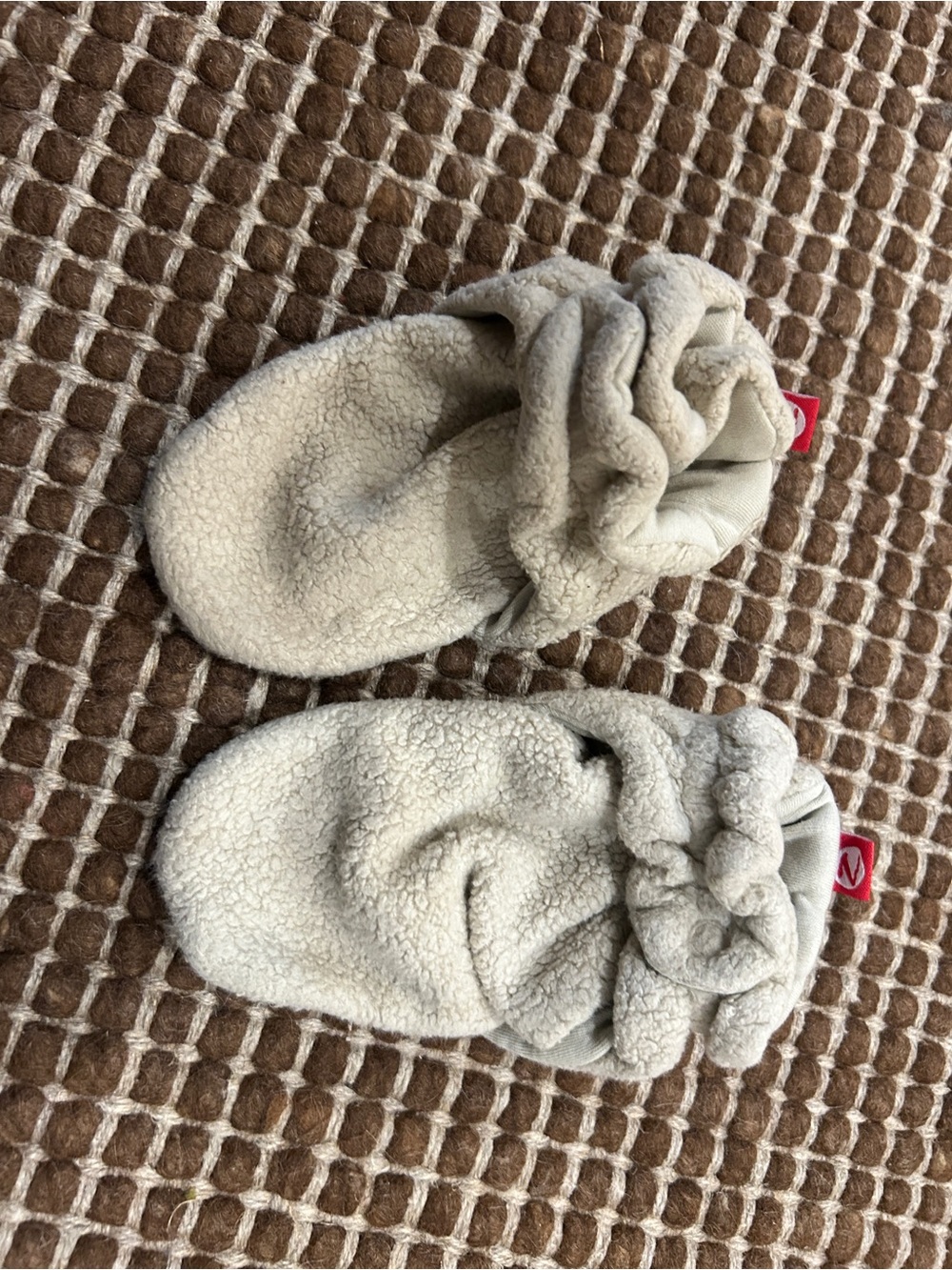 Zutano comfy cozy baby toddler booties slippers 24m cream color